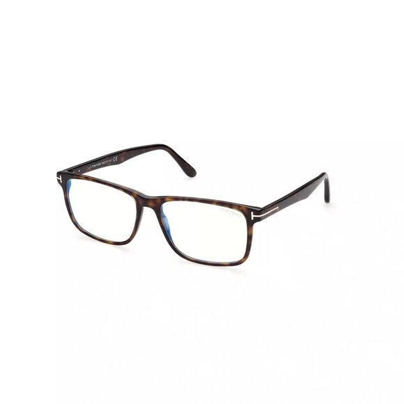 New Authentic Tom Ford FT5752-B-052-57 Square Eyeglasses